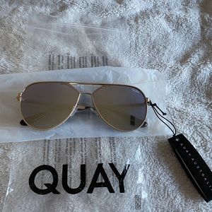 Quay x Lizzo Gold aviators